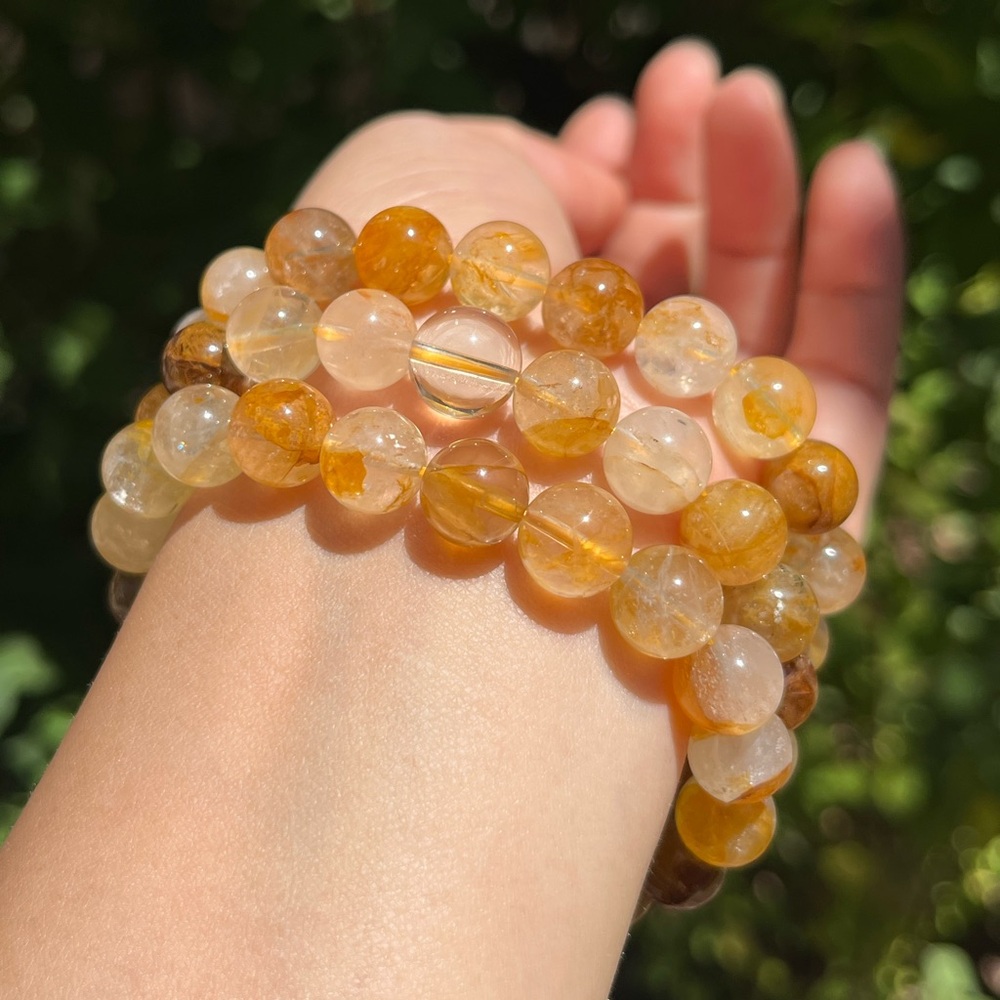 10mm stretchable golden healer bracelet‎